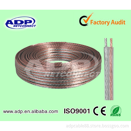 Speaker Cable with Stransparent PVC 2*0.22mm2